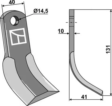 Y-Messer 135x40mm